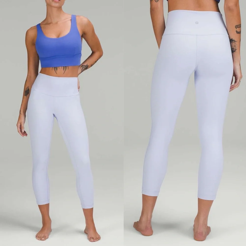 Lululemon Wunder Under High-Rise Leggings 23” Full-On Luxtreme Pastel Blue. L6